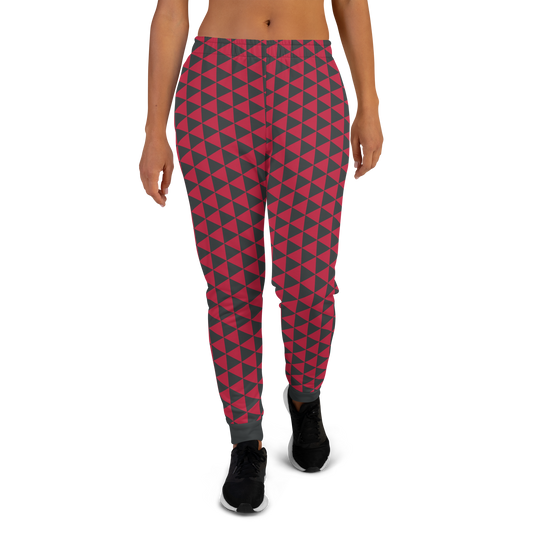 Red Uroko Women's Joggers - Oni Threads