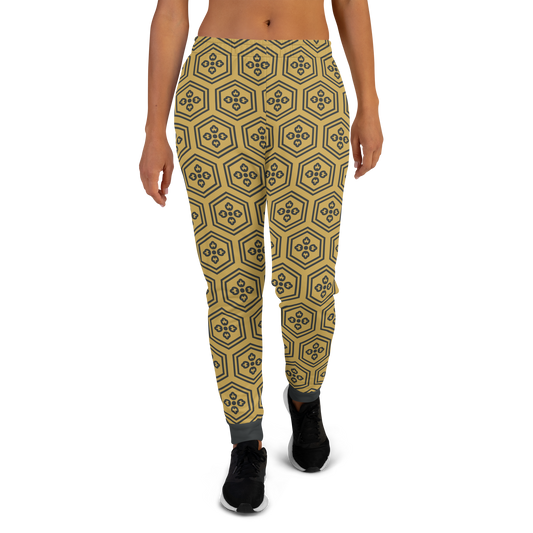 Gold Kikkou Women's Joggers - Oni Threads