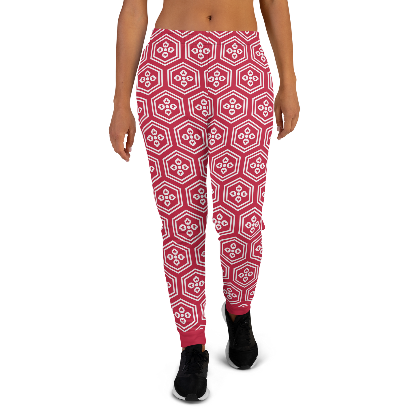 Red Kikkou Women's Joggers - Oni Threads