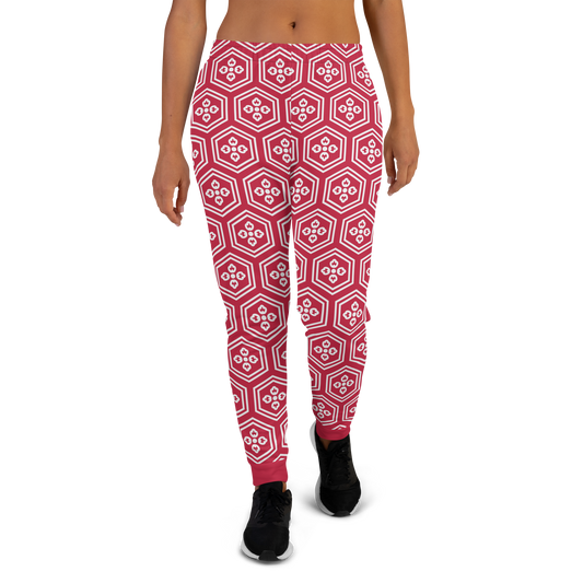 Red Kikkou Women's Joggers - Oni Threads