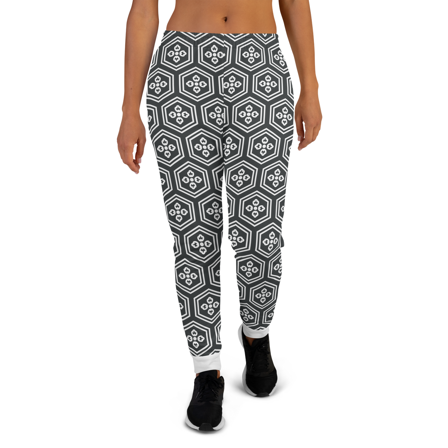 Charcoal Kikkou Women's Joggers - Oni Threads