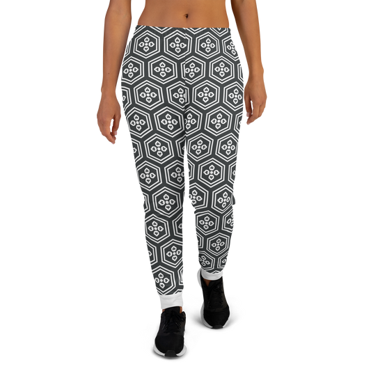 Charcoal Kikkou Women's Joggers - Oni Threads