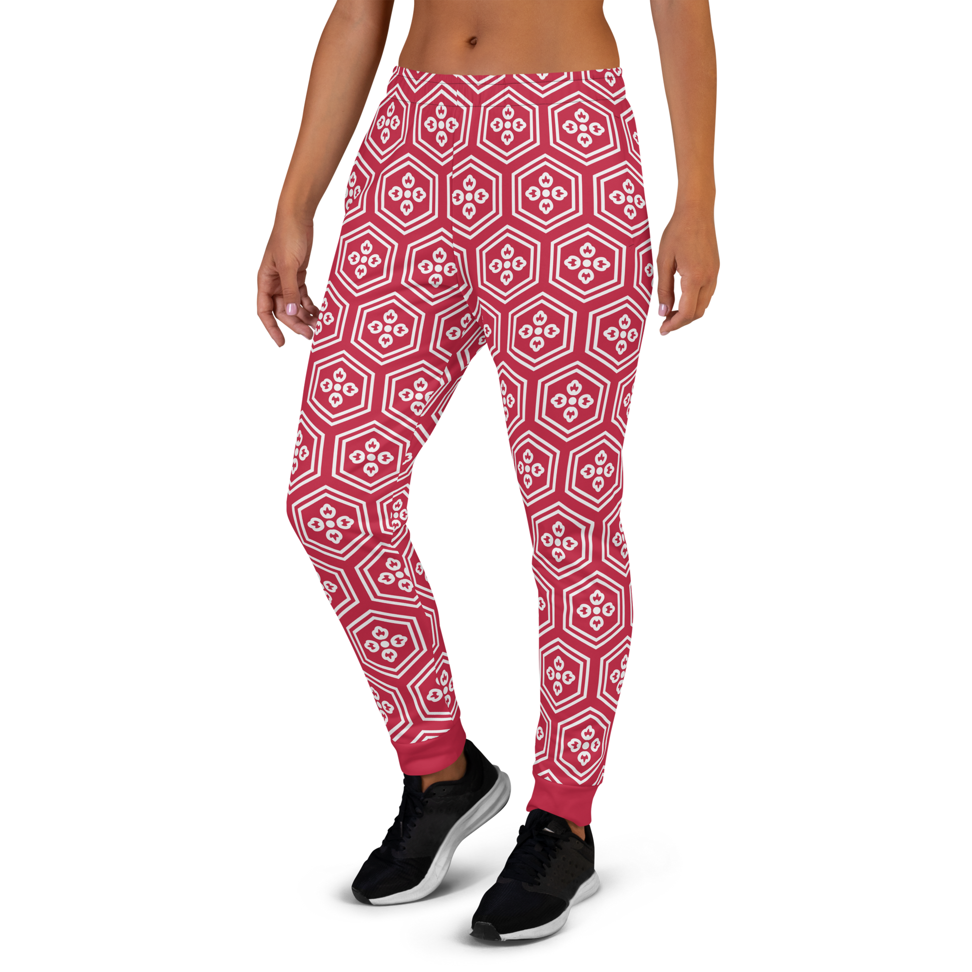 Red Kikkou Women's Joggers - Oni Threads