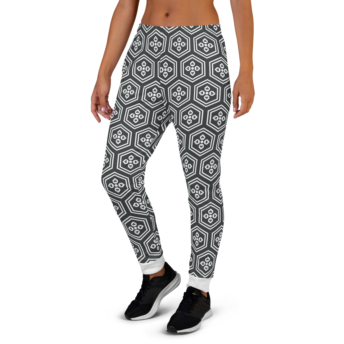 Charcoal Kikkou Women's Joggers - Oni Threads