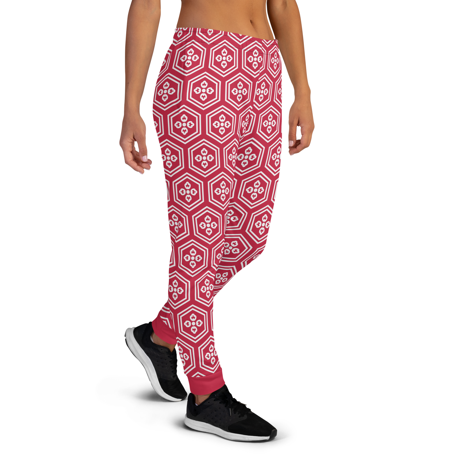 Red Kikkou Women's Joggers - Oni Threads