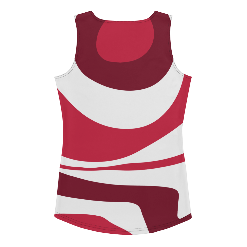 Red Suminagashi Tank Top - Oni Threads