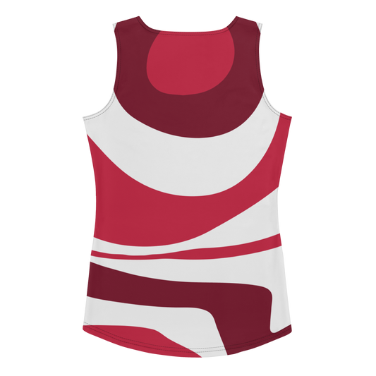 Red Suminagashi Tank Top - Oni Threads