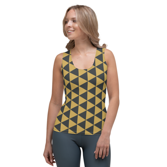 Gold Uroko Women's Tank Top - Oni Threads