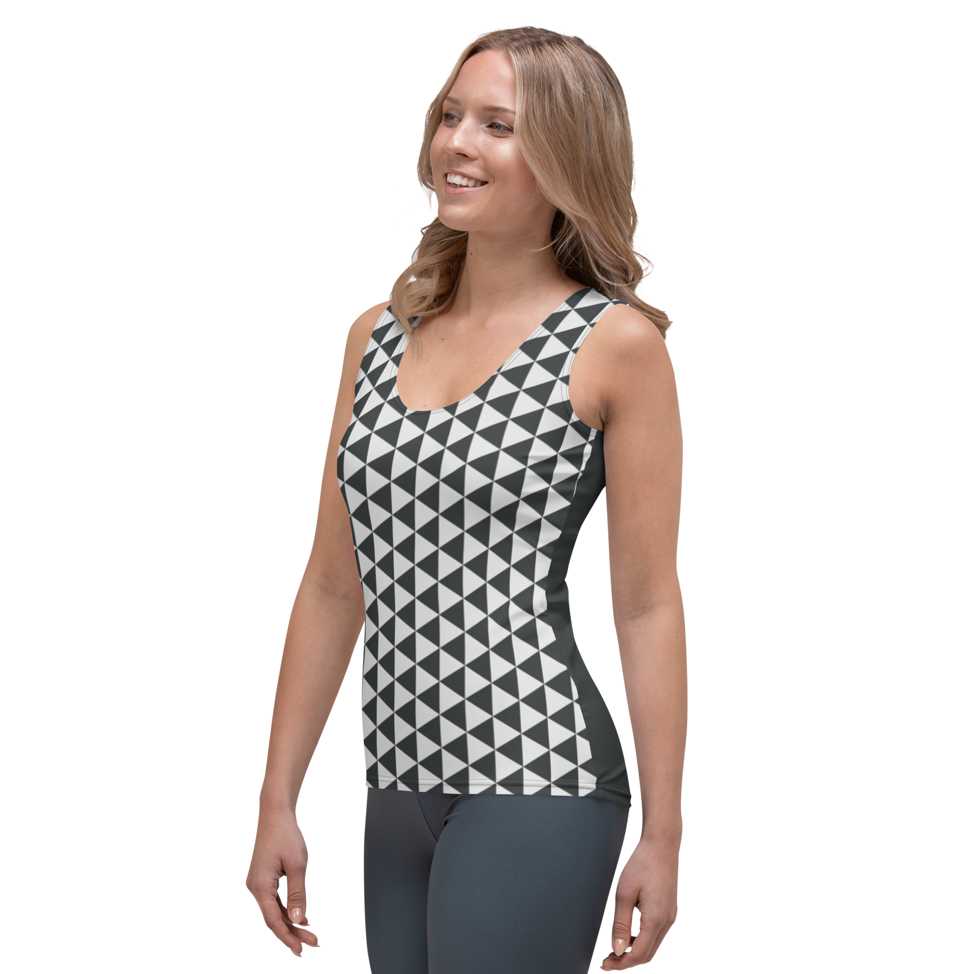 White Uroko Women's Tank Top - Oni Threads