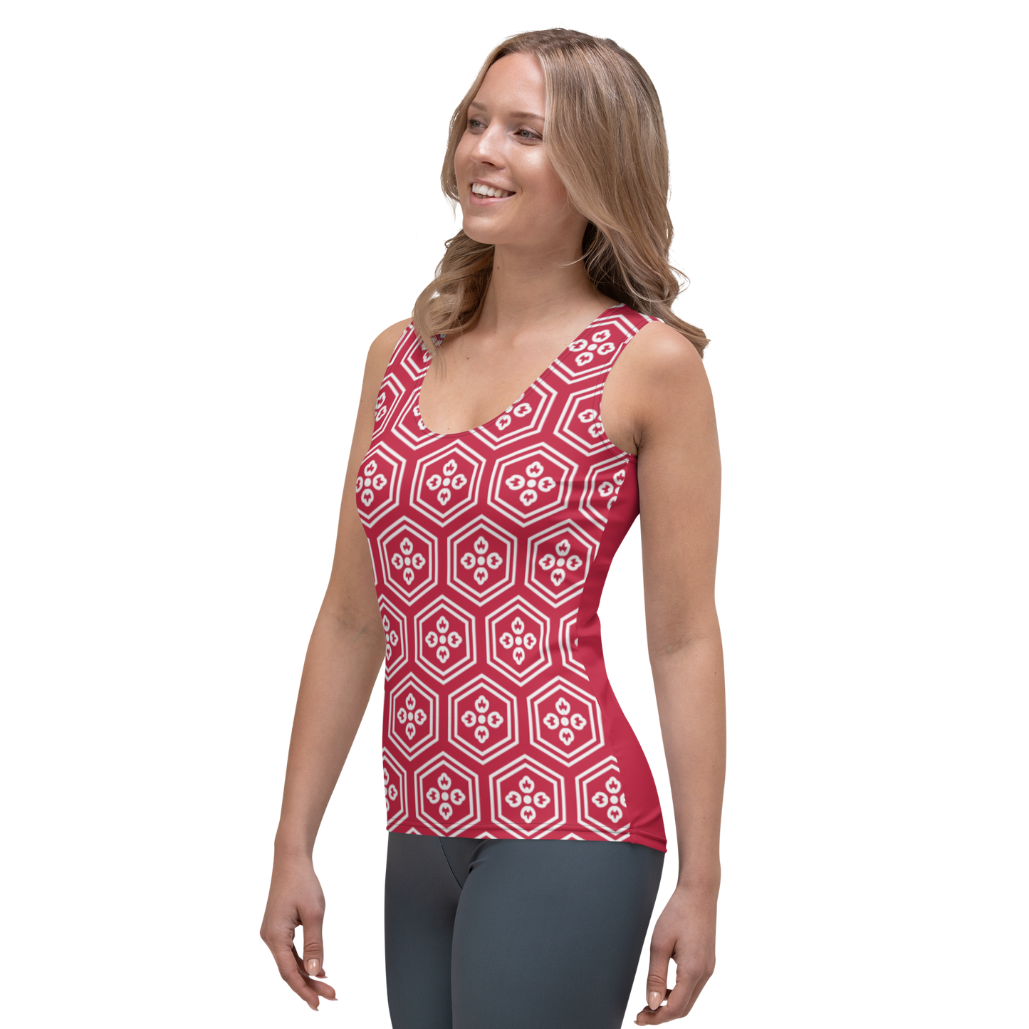 Red Kikkou Women's Tank Top - Oni Threads