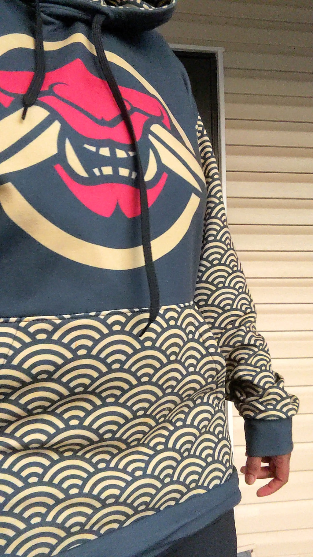 Orochi Clan Samurai Seigaiha Unisex Hoodie