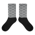 White Seigaiha Socks - Oni Threads
