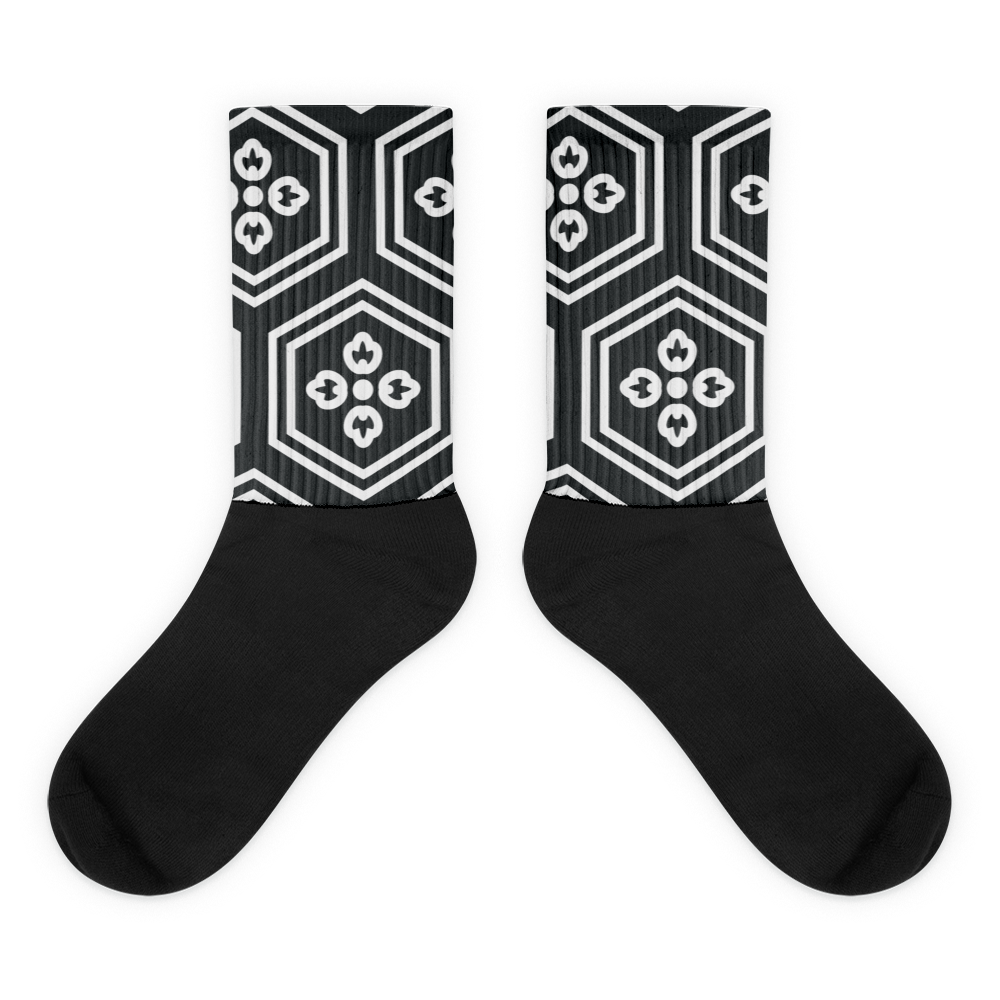 Charcoal Kikkou Sock