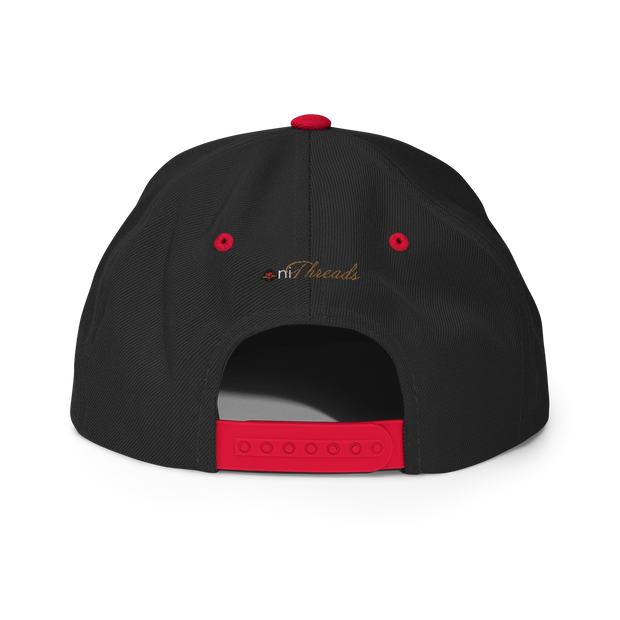 Japanese Demon Oni Mask Full Color Snapback Hat