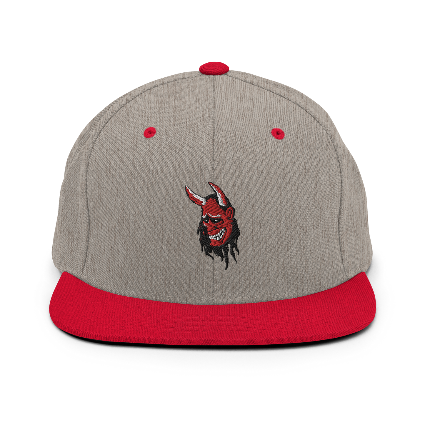 Japanese Demon Oni Mask Snapback Hat - Oni Threads