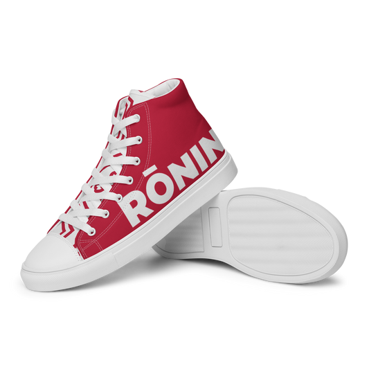 Ronin Men’s high top canvas shoes - Oni Threads