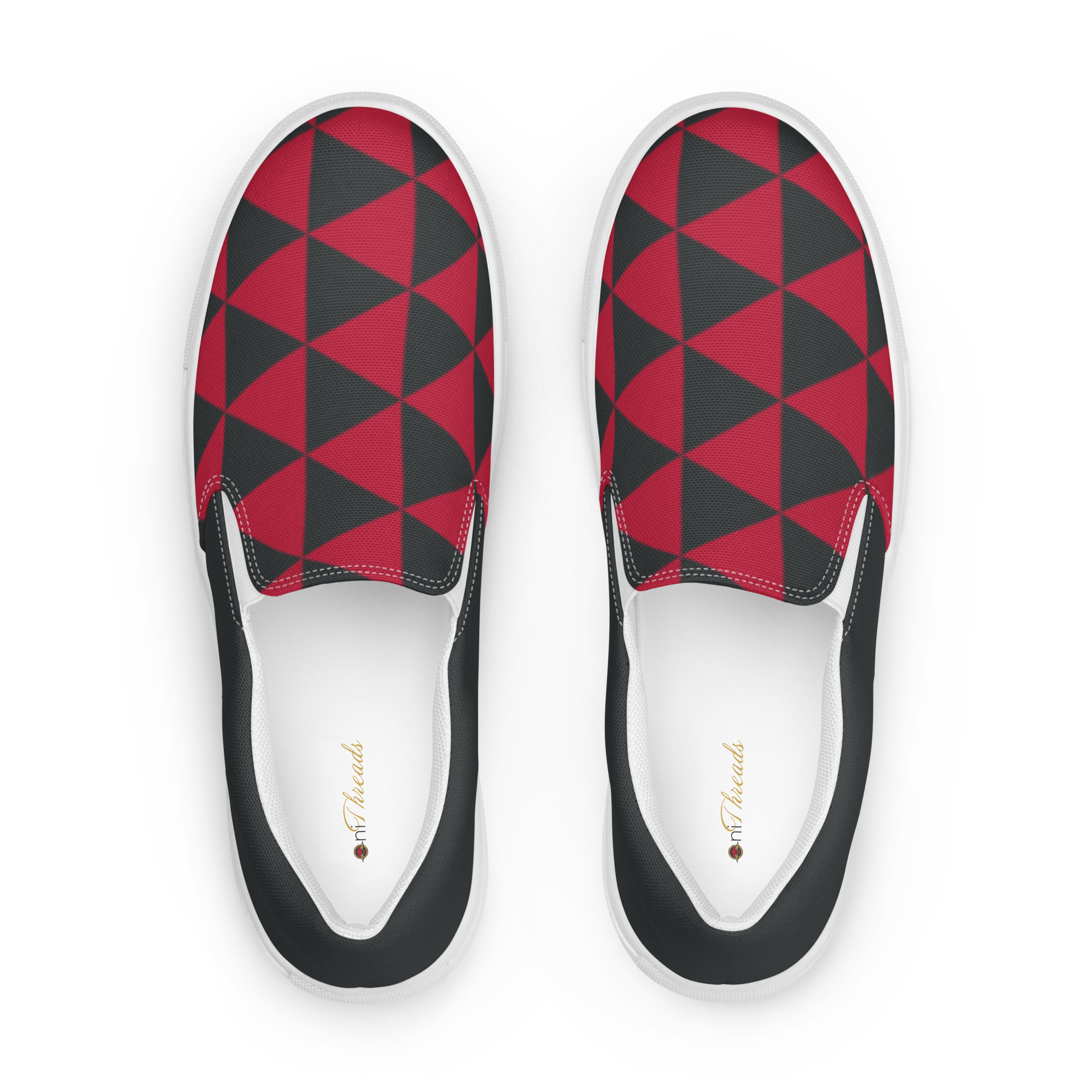Red Uroko Men’s slip-on canvas shoes