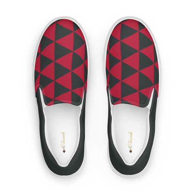 Red Uroko Men’s slip-on canvas shoes