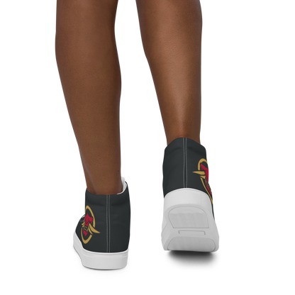 Red Segaiha Women’s high top canvas shoes - Oni Threads