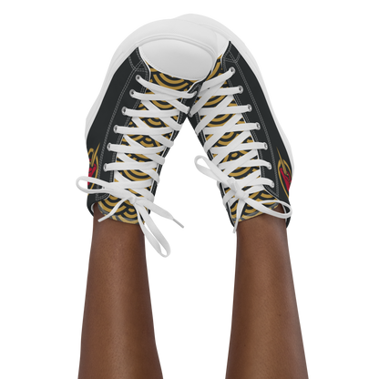 Gold Segaiha Women’s high top canvas shoes - Oni Threads