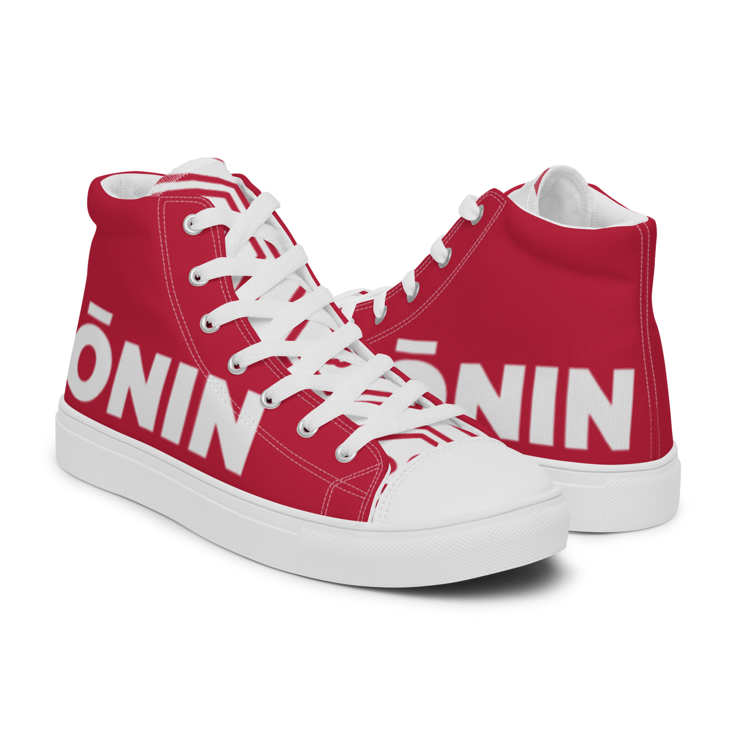 Ronin Women’s high top canvas shoes - Oni Threads