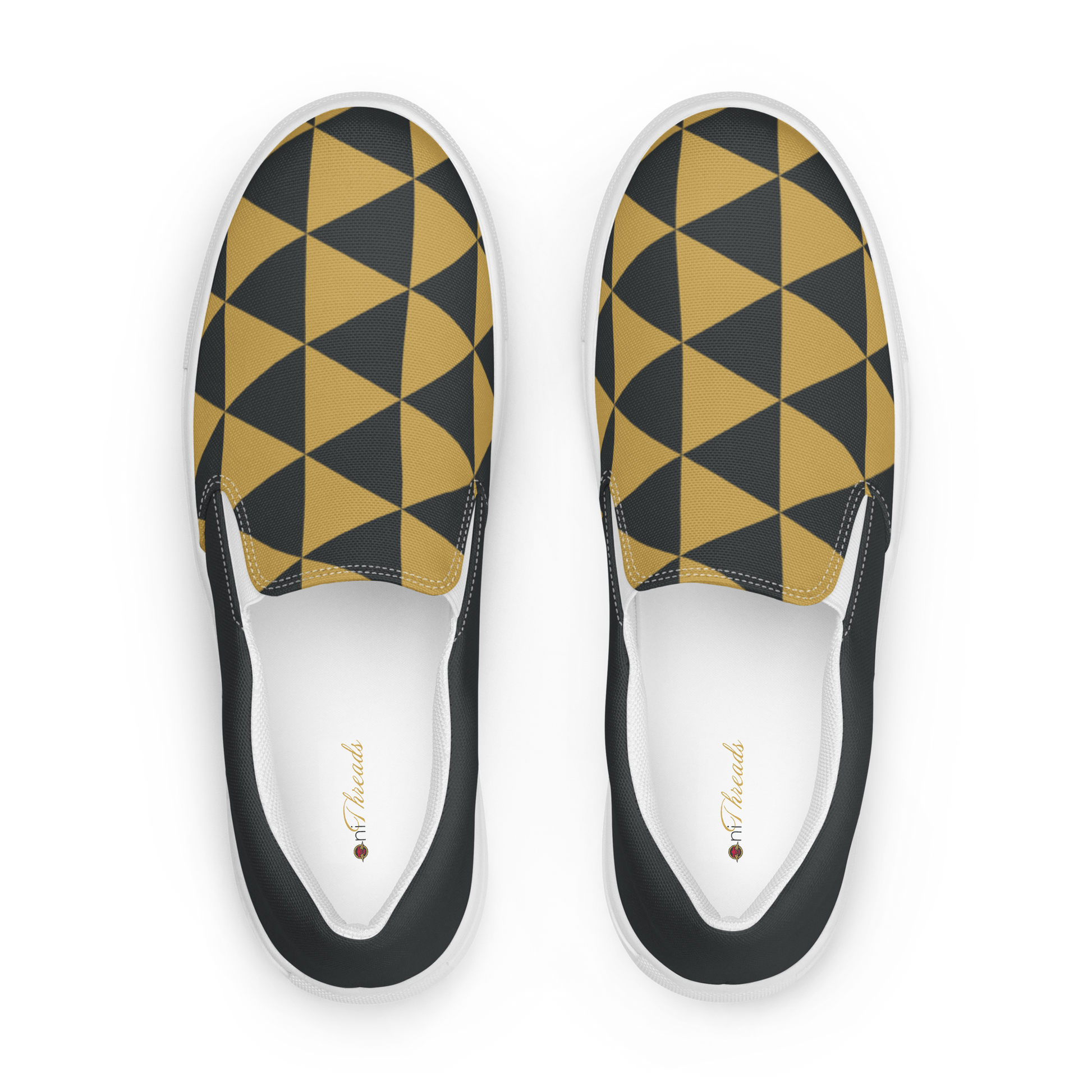 Gold Uroko Women’s slip-on canvas shoes - Oni Threads