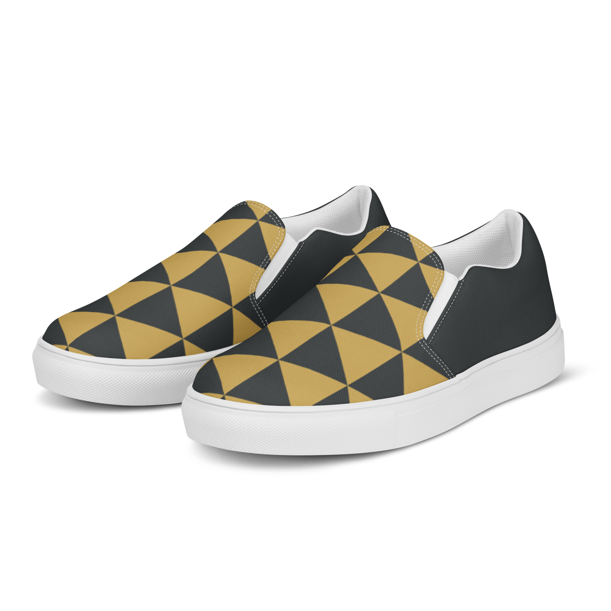 Gold Uroko Women’s slip-on canvas shoes - Oni Threads