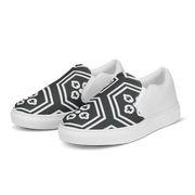 Charcoal Kikkou Women’s slip-on canvas shoes